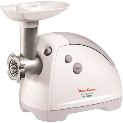 М'ясорубка Moulinex, 2000Вт, 2.6кг/хв, 3 решітки, насадка для ковбас, кеббе, 5 терок, пластик, біло-сірий М'ясорубка Moulinex, 2000Вт, 2.6кг/хв, 3 решітки, насадка для ковбас, кеббе, 5 терок, пластик, біло-сірий