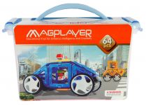 Конструктор Magplayer магнітний набір, бокс, 64ел Конструктор Magplayer магнітний набір, бокс, 64ел