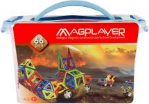 Конструктор Magplayer магнітний набір, бокс, 66ел Конструктор Magplayer магнітний набір, бокс, 66ел