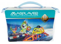 Конструктор Magplayer магнітний набір, бокс, 88ел Конструктор Magplayer магнітний набір, бокс, 88ел