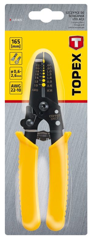 Знімач ізоляції TOPEX, автоматичний, 0.6-2.6мм2 165мм