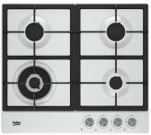 Варильна поверхня Beko газова, 60см, чавун, білий