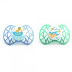 Пустушка Nuvita Air 6міс+, ортодонтична, 2шт, блакитний/зелений