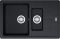 Мийка кухонна Franke Basis, фраграніт, прямокутник, з крилом, 780х500х200мм, чаша - 2, накладна, BFG 651-78, онікс