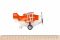 Літак металевий інерційний Same Toy Aircraft помаранчевий