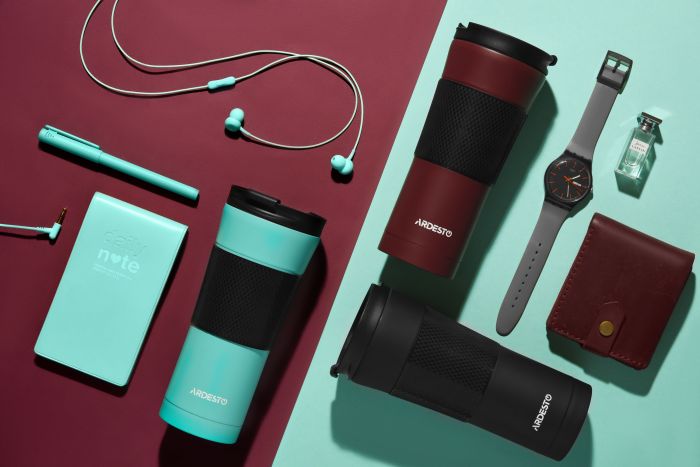 Термокухоль ARDESTO To Go, 450мл, нержавіюча сталь, чорний