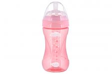 Пляшка для годування Nuvita Mimic Cool 250мл, 3міс+, антиколікова, рожевий