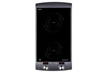 Плитка настільна Ardesto індукційна, комфорок - 2 на 1.3кВт + 1.6кВт вертик., керування - сенсорне, таймер, чорний