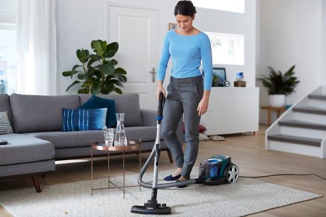 Пилосос Philips контейнерний 3000 series , 900Вт, конт пил -1,5л, НЕРА, турбощітка, чорно-зелений