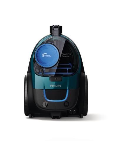 Пилосос Philips контейнерний 3000 series , 900Вт, конт пил -1,5л, НЕРА, турбощітка, чорно-зелений