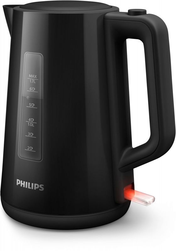Електрочайник Philips Series 3000 1.7л, пластик, чорний