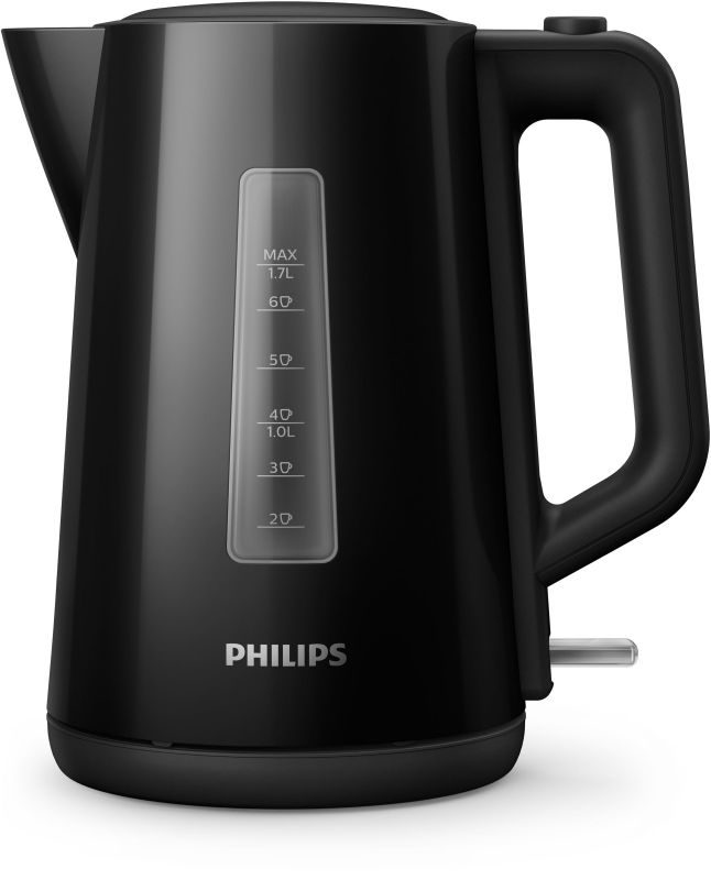 Електрочайник Philips Series 3000 1.7л, пластик, чорний