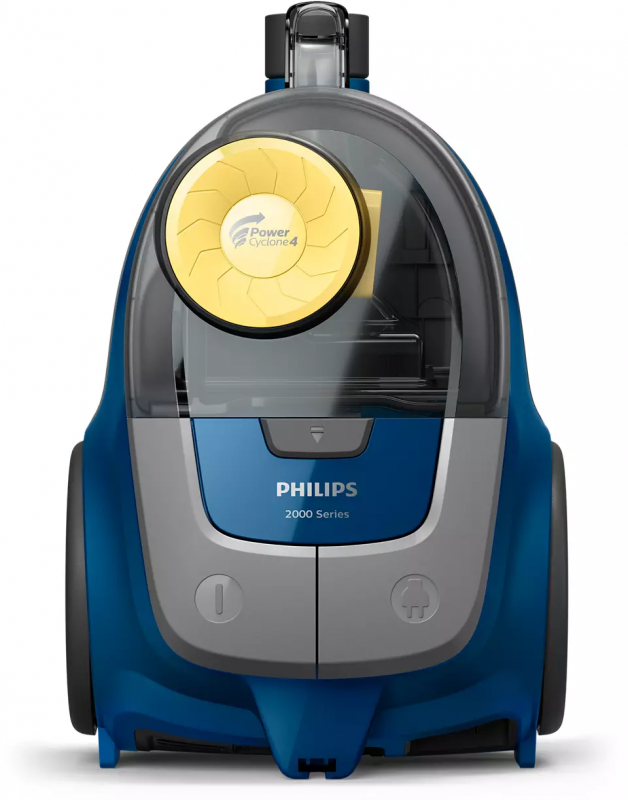 Пилосос Philips контейнерний 2000 series, 850Вт, конт пил -1,3л, мікрофібра, синьо-жовтий