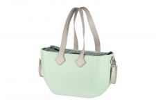 Сумка Nuvita MyMia ручки еко-шкіра, килимок, ремені для коляски, м'ятно-сірий Сумка Nuvita MyMia ручки еко-шкіра, килимок, ремені для коляски, м'ятно-сірий