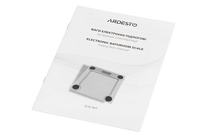 Ваги Ardesto підлогові BL, 150кг, AAAx2 в комплекті, скло, багатокольорові