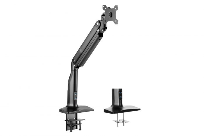 Кріплення монітора настільне 2E Sekveofvu 17"- 43" 18кг 2хUSB 3.0