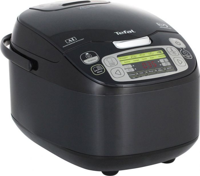 Мультиварка Tefal Fuzzy Logic, 750Вт, чаша-5л, електронне керув., пластик, чорний