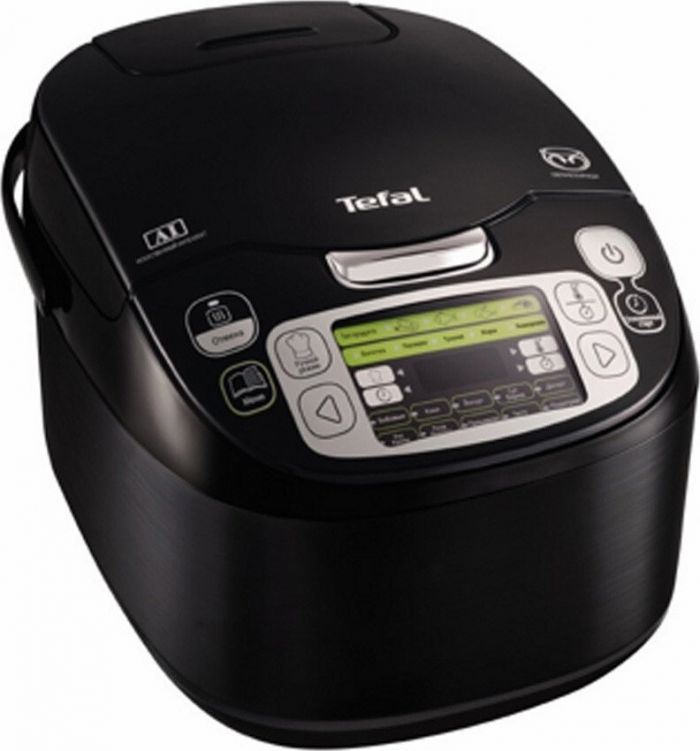 Мультиварка Tefal Fuzzy Logic, 750Вт, чаша-5л, електронне керув., пластик, чорний