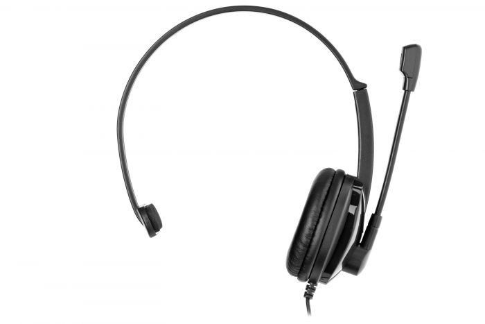 Гарнітура ПК моно On-ear 2E CH12 mini-jack, omni-mic, 1.2м, чорний