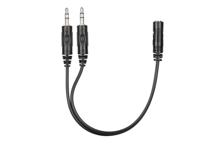 Гарнітура ПК моно On-ear 2E CH12 mini-jack, omni-mic, 1.2м, чорний