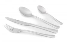 Набір столових приборів Ardesto Gemini Hammered, 24 прибори, нержавіюча сталь