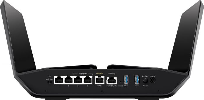 Маршрутизатор NETGEAR AX12 (RAX120) AX6000, 4xGE LAN, 1xGE WAN, 1x5GE, 2xUSB 3.0