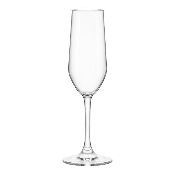 Набір келихів для шампанського Bormioli Rocco Riserva Champagne, 205мл, h224мм, 6шт, скло, прозорий
