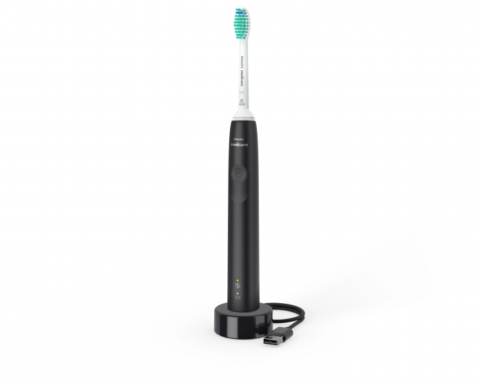 Щітка зубна електр. Philips, Sonicare 3100 series, 31т. колив/хв, насадок-1, чорний
