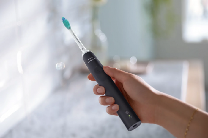 Щітка зубна електр. Philips, Sonicare 3100 series, 31т. колив/хв, насадок-1, чорний