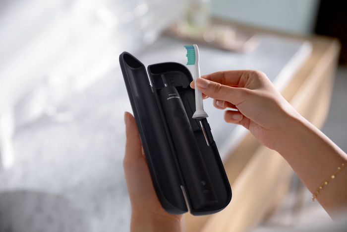 Щітка зубна електр. Philips, Sonicare 3100 series, 31т. колив/хв, насадок-1, чорний