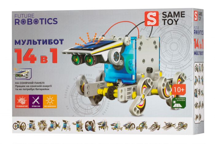 Робот-конструктор Same Toy Мультибот 14в1 на сонячній панелі