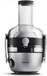 Соковитискач Philips Avance Collection відцентрований 1200Вт, чаша-1л, жмих-2.1л, жолоб на ціле яблуко, пластик/метал, сріблястий