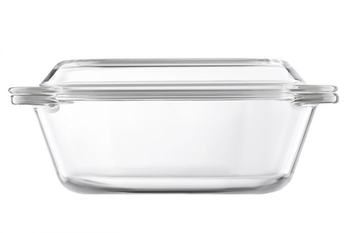 Форма для запікання з кришкою ARDESTO Black Mars, 23.3х20.6х10.2см, боросилікатне скло, кругла, прозорий