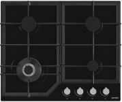 Варильна поверхня Gorenje газова на склі, 60см, чавун, чорний Варильна поверхня Gorenje газова на склі, 60см, чавун, чорний