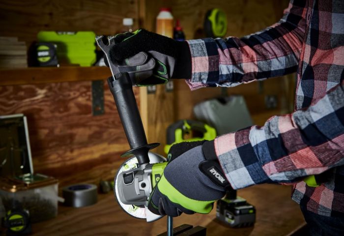 Шліфмашина кутова акумуляторна Ryobi ONE+ RAG18125-0 125мм 18В 9000об/хв 2.2кг без АКБ та ЗП