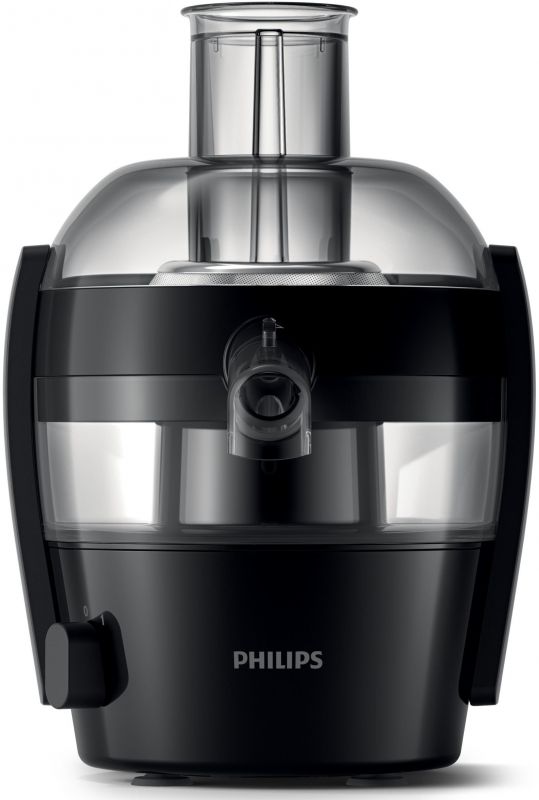 Соковитискач Philips Viva Collection відцентрований 500Вт, чаша-0.5л, жмих-1л, пластик, чорний