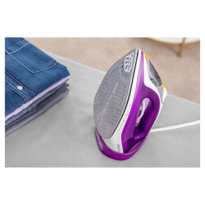 Праска Sencor, 2400Вт, 260мл, паровий удар -120гр, постійна пара - 30гр, Anti-calc, керам. підошва, фіолетовий