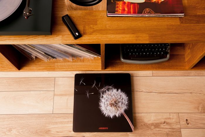 Ваги Ardesto підлогові BL, 150кг, AAAx2 в комплекті, скло, багатокольорові