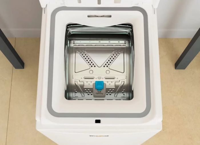 Пральна машина Whirlpool вертикальна, 6кг, 1200, A+++, 60см, дисплей, білий