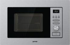 Піч Gorenje мікрохвильова, вбудовувана, 20л, 800Вт, гриль, дисплей, нерж