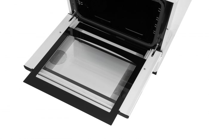 Плита ARDESTO комбі, 64л, 60x60см, підсвічування, форсунки LPG (підключення газового балона), знімні направляючі, білий