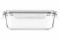 Контейнер для зберігання харчових продуктів Ardesto Gemini, 1л, боросилікатне скло, пластик, прямокутний, прозорий