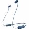 Навушники In-ear Sony WI-C100 BT 5.0, IPX4, SBC, AAC, Wireless, Mic, Синій