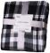 Плед Ardesto Flannel, 200х220см, 100% поліестер, клітинка, сірий