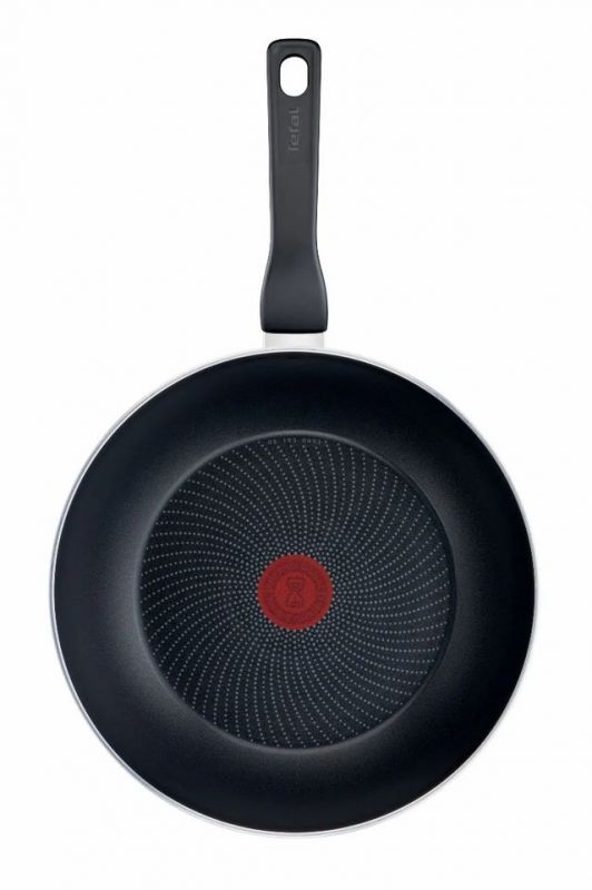 Сковорода ВОК Tefal Generous Cook, 28см, алюміній, бакеліт, чорний