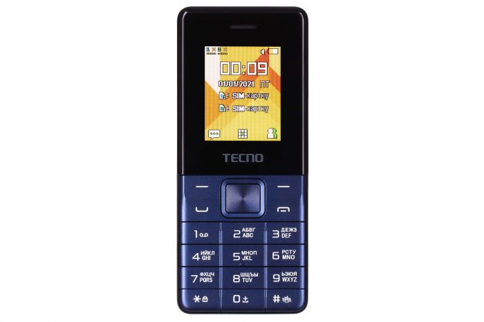 Мобільний телефон TECNO T301 1.77" 2SIM, 1150мА•год, синій темний