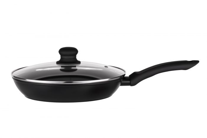 Сковорода з кришкою ARDESTO Gemini Gourmet Aosta, 26см, алюміній, чорний