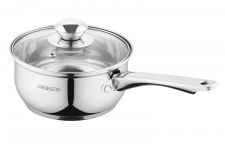 Ківш зі скляною кришкою Ardesto Gemini Gourmet Spoleto, 1.4л, нержавіюча сталь Ківш зі скляною кришкою Ardesto Gemini Gourmet Spoleto, 1.4л, нержавіюча сталь