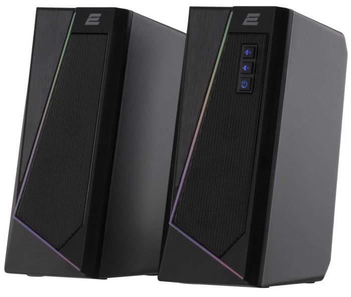 Акустична система 2E PCS233 RGB, 2.0, USB, Black