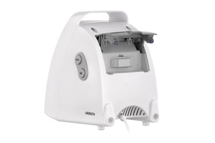 М'ясорубка Ardesto, 1900Вт, 1.8кг/хв, 3 решітки, насадка для ковбас, кеббе, 4 терки, пластик, білий
